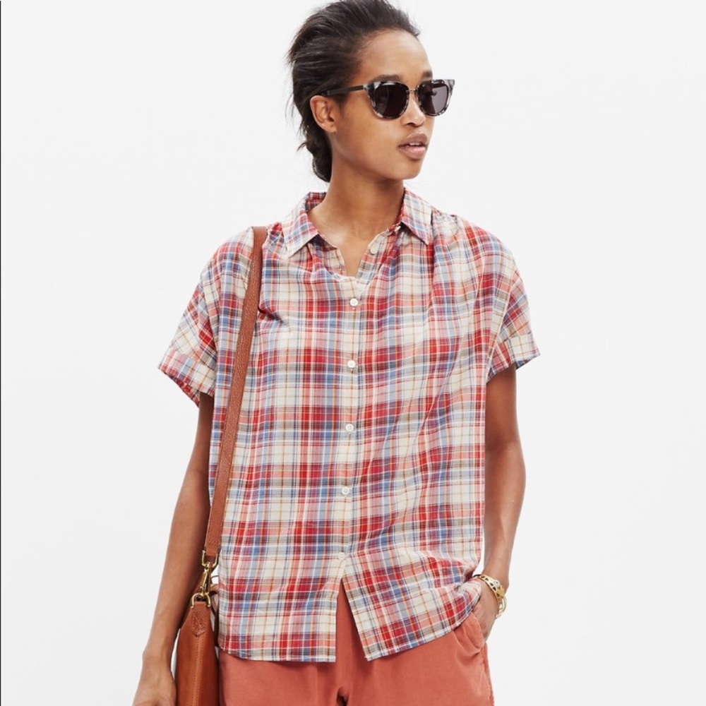 Madewell central shirt plaid